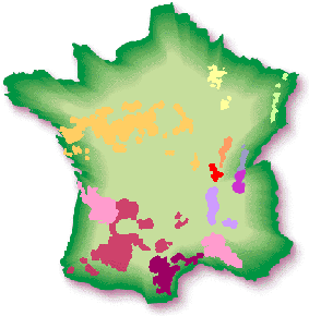 CARTE des VINS de FRANCE